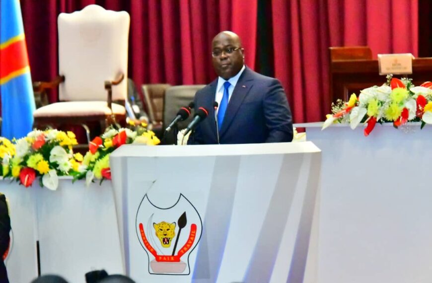 ETAT DE LA NATION : Le Président de la République Félix Antoine Félix Antoine Tshisekedi Tshilombo dresse…