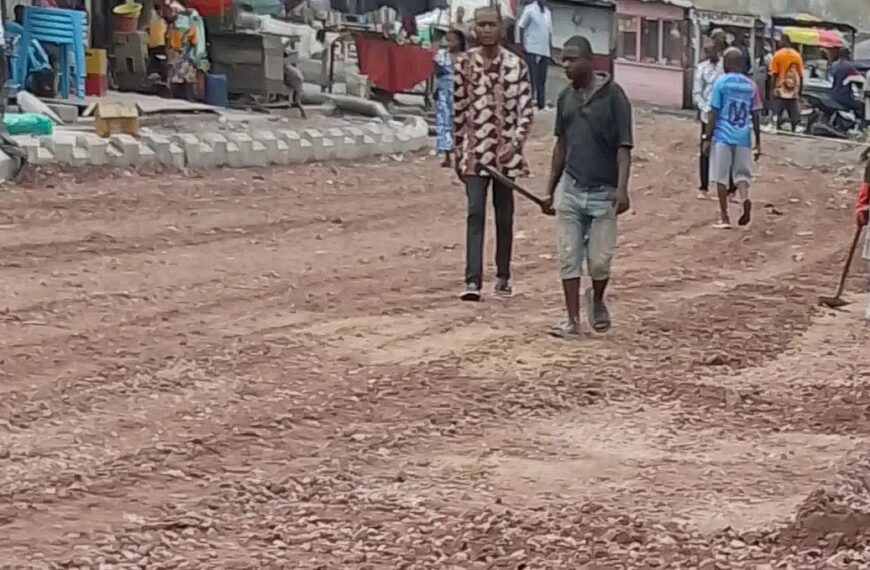 Voiries urbaines : 1860 m de caniveaux achevés sur l’avenue Ngiri-Ngiri à Kinshasa.