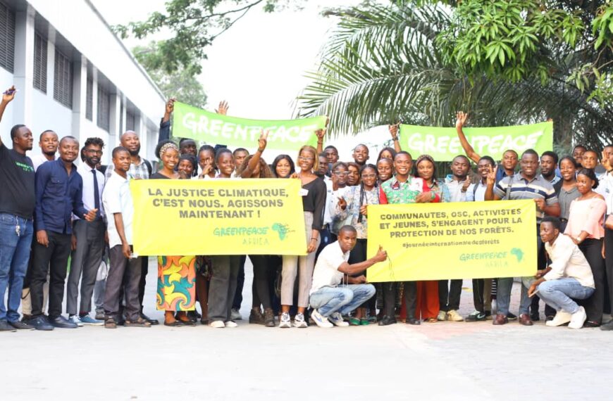 Greenpeace Afrique dynamise le volontariat en RDC avec une nouvelle cohorte de jeunes.