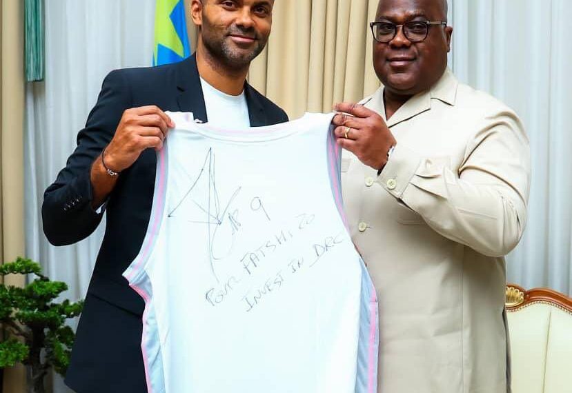 Tony Parker présente à Félix Tshisekedi un projet ambitieux pour la promotion du sport…