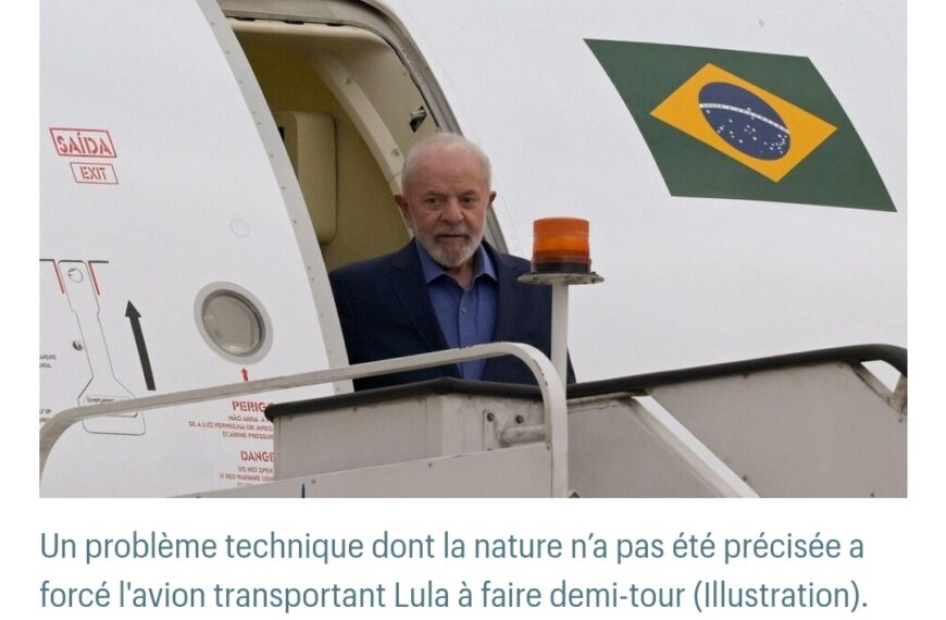 L’avion du Président Brésilien Lula contraint de patienter dans le ciel de Mexico après un incident technique.